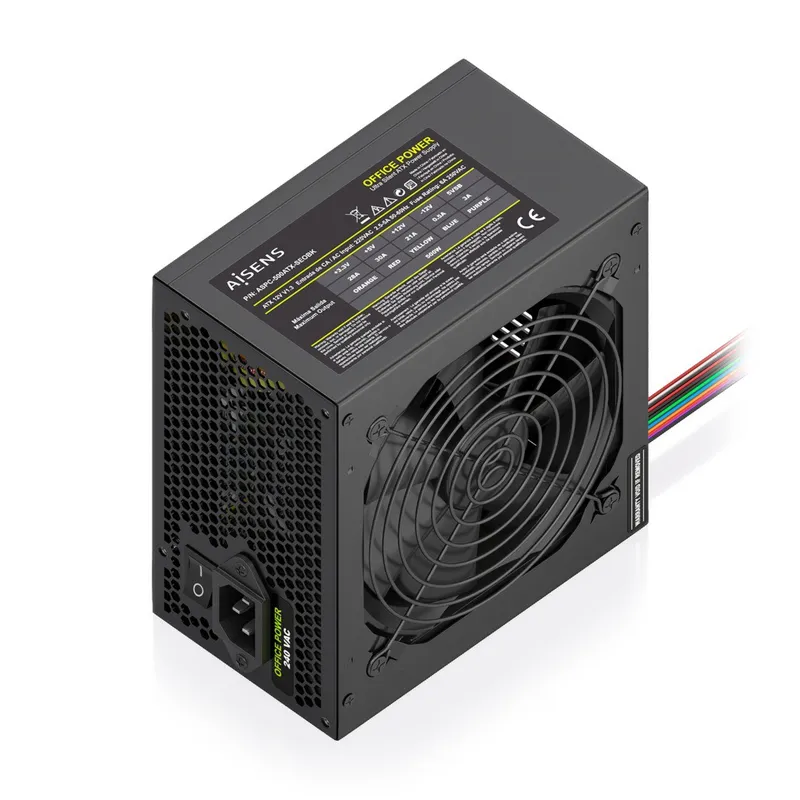 Fuente Alimentacion ATX 500W OEM Negra Aisens Aspc-500atx-seobk - foto 2