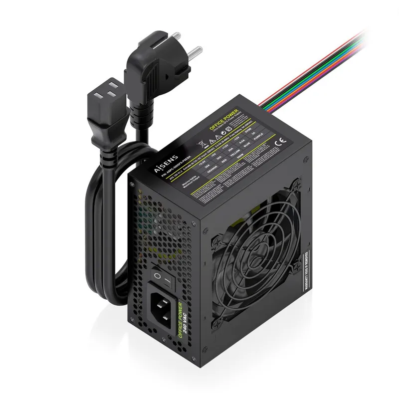 Fuente Alimentacion SFX 500W Cable Alimenta OEM Negra Aisens Aspc-500sfx-psebk