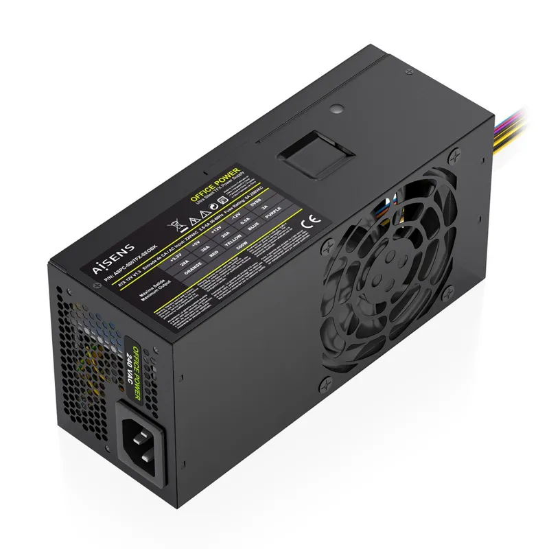 Fuente Alimentacion TFX 500W OEM Negra Aisens Aspc-500tfx-seobk - foto 2