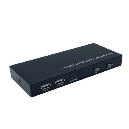 Conmutador KVM HDMI Aisens A111-0400 4k@60hz USB 1u-2pc Fuente Alimenta Negro