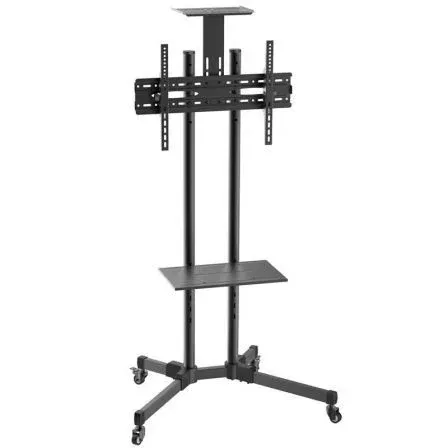 Soporte TV Monitor Aisens Suelo ECO Bandeja Ruedas 50KG 37-70 Negro Ft70te-035