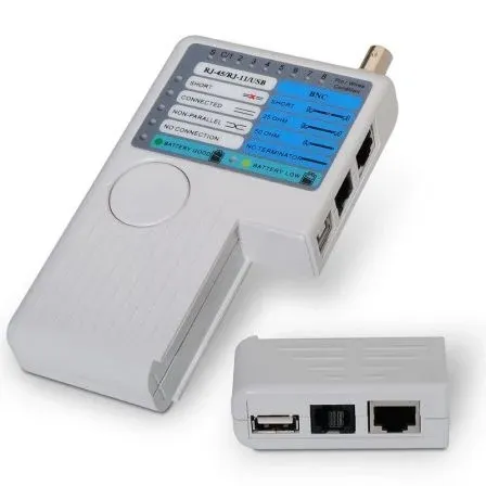 Testeador para Cable Rj11 Rj12 RJ45 USB Coaxial Aisens A142-0313