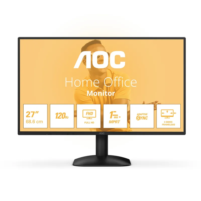 MONITOR 27 AOC 27B31H IPS FHD 1920X1080 120Hz VGA HDMI NEGRO