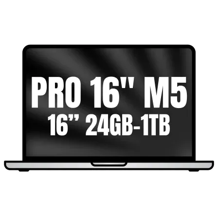 Apple Macbook Pro 16"/ M5 Pro 18-Core CPU/ 24GB/ 1TB Disco Sólido SSD/ 20-Core GPU/ Plata