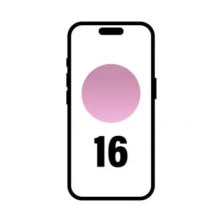Smartphone Apple iPhone 16 128GB/ 6.1"/ 5G/ Rosa