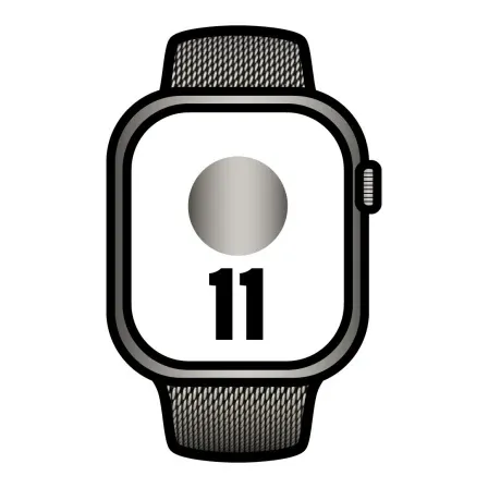 Apple Watch Series 11/ GPS / Cellular/ 46mm/ Titanio Natural/ Correa Milanese Natural S/M