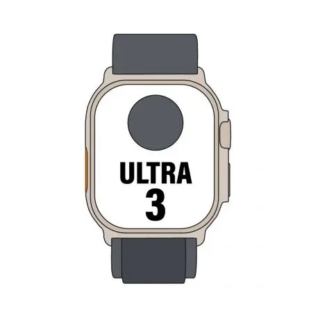 Apple Watch Ultra 3/ GPS/ Cellular/ 49mm/ Caja Titanio Negro/ Correa Loop Alpine Negra S - foto 2