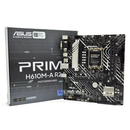 Placa Base Asus Prime H610M-A R2.0/ Socket 1700/ DDR5/ PCIe 4.0/ Micro ATX