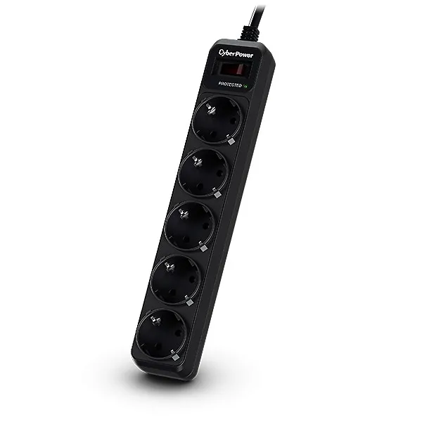 Regleta 5 Salidas Cyberpower Cinterruptor Cprotec 1.8m Negra B0520sc0-de - foto 2