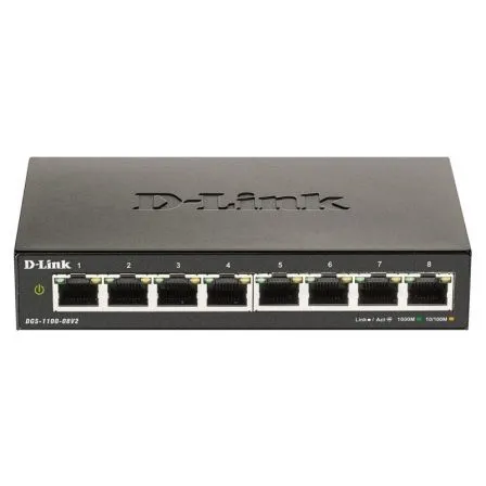 Switch D-link 8P Dgs-1100-08v2/e 10/100/1000 Easysmart