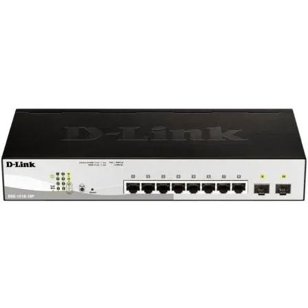 SWITCH D-LINK 10P DGS-1210-10P/E 8P 10/100/1000 PoE +2P SFP 100/1000