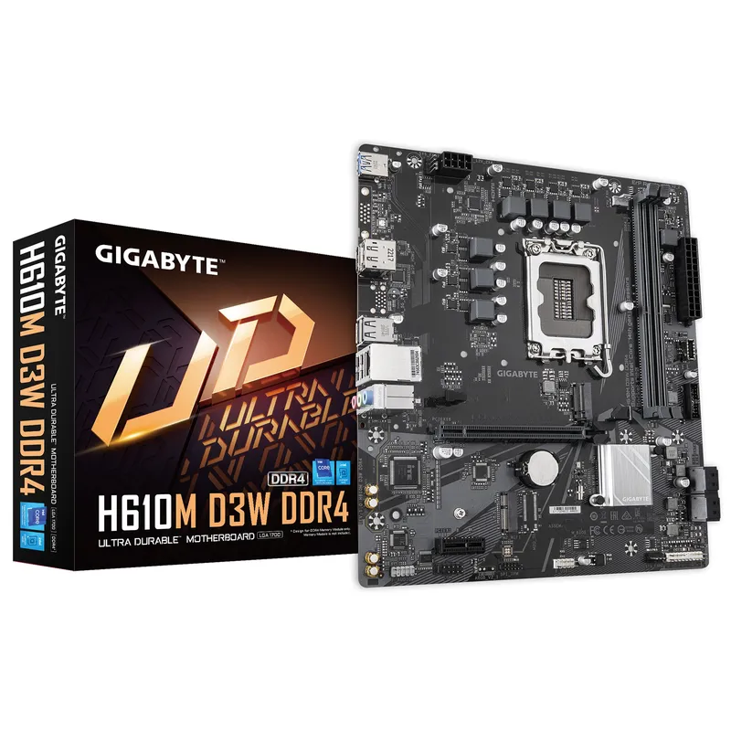 Pb S1700 Gigabyte H610m D3W 2ddr4 Pci4 4sata3 M2 HDMI DP Matx - foto 2