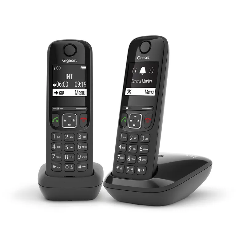 Telefono Fijo Inalambrico Gigaset As690 DUO Negro L36852-h2816-d201 - foto 2