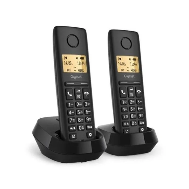 Telefono Fijo Inalambrico Gigaset Basic 100 DUO Negro L36852-h3206-d201 - foto 2