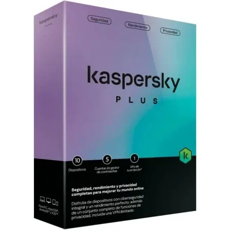 Software Kaspersky PLUS 10 PC 1 Año Caja Kl1042s5kfs-msbes