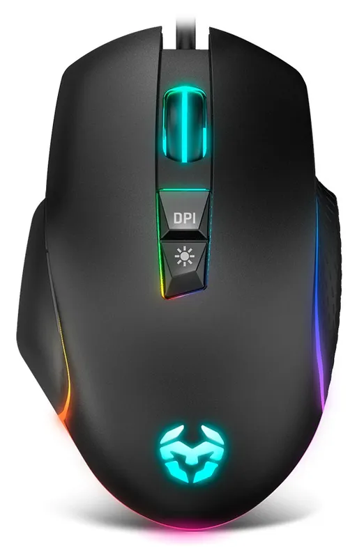 Raton Krom USB Gaming Keos 800 - 6400 DPI Negro RGB - foto 2