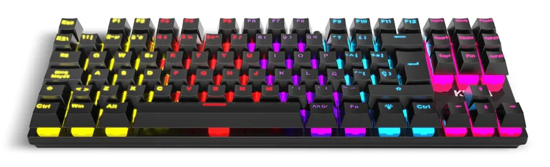 Teclado Krom USB Kasic TKL Negro RGB Gaming Mecanico