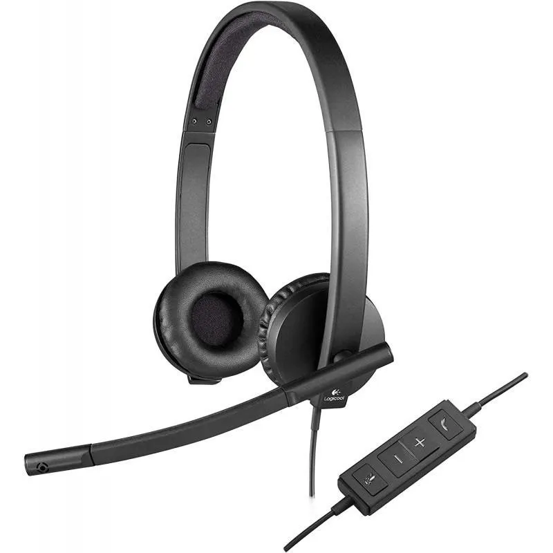 Auricular Logitech H570e CON Microfono USB Negro 981-000575 - foto 2