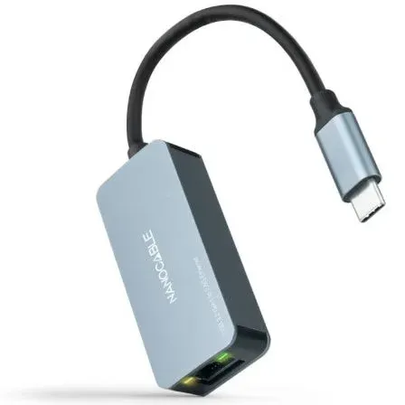 Conversor Usb-c 3.2 Gen1 Ethernet 2.5g Gris 15 CM Nanocable 10.03.0410