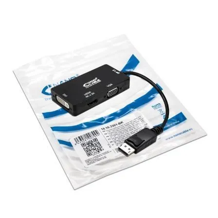 Nanocable Conversor Displayport Vgadvihdmi 3-1 DP 1.2m-vgah-dvim Nanoc 10.16.3301-bk