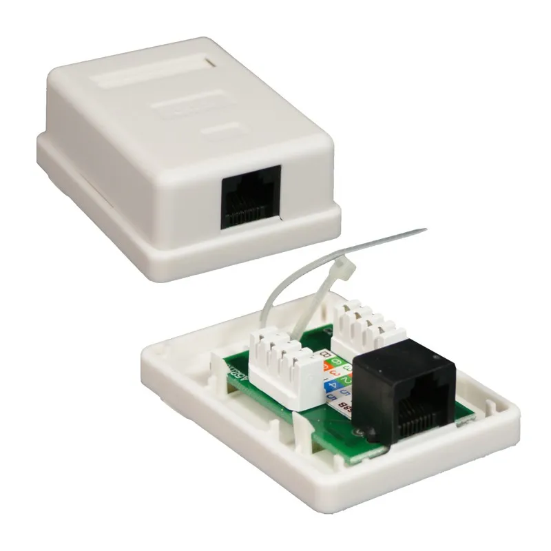 Roseta DE Superficie para RJ45 Cat.6 UTP 1 Toma Blanconanocable 10.21.1501 - foto 2