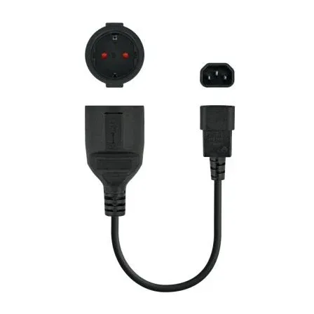 Cable Adaptador Salida SAI IEC A Schuko Hembra Nanocable 10.22.0901