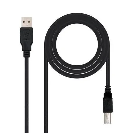 Cable USB 2.0 Impresora Tipo Am-bm Negro 3.0 M Nanocable 10.01.0104-bk