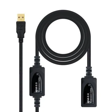 Cable USB 2.0 Prolongador Amplificador Tipo Am-ah 10 M Nanocable 10.01.0212