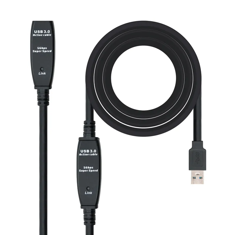 Cable USB 3.0 Prolongador Amplificador Tipo Am-ah 10 M Nanocable 10.01.0312 - foto 2