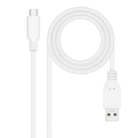 Cable USB 2.0 3A Tipo Usb-cm-am Blanco 1M Nanocable 10.01.2101-w