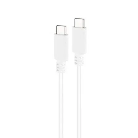 Cable Usb-c 2.0 3A Usb-cm-usb-cm 1.5m Nanocable Blanco 10.01.2301-l150-w