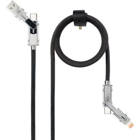 Cable Usb-c+usb-a/m - Lightning+usb-c/m 2.0 27W 1M Nanocable 10.01.2601