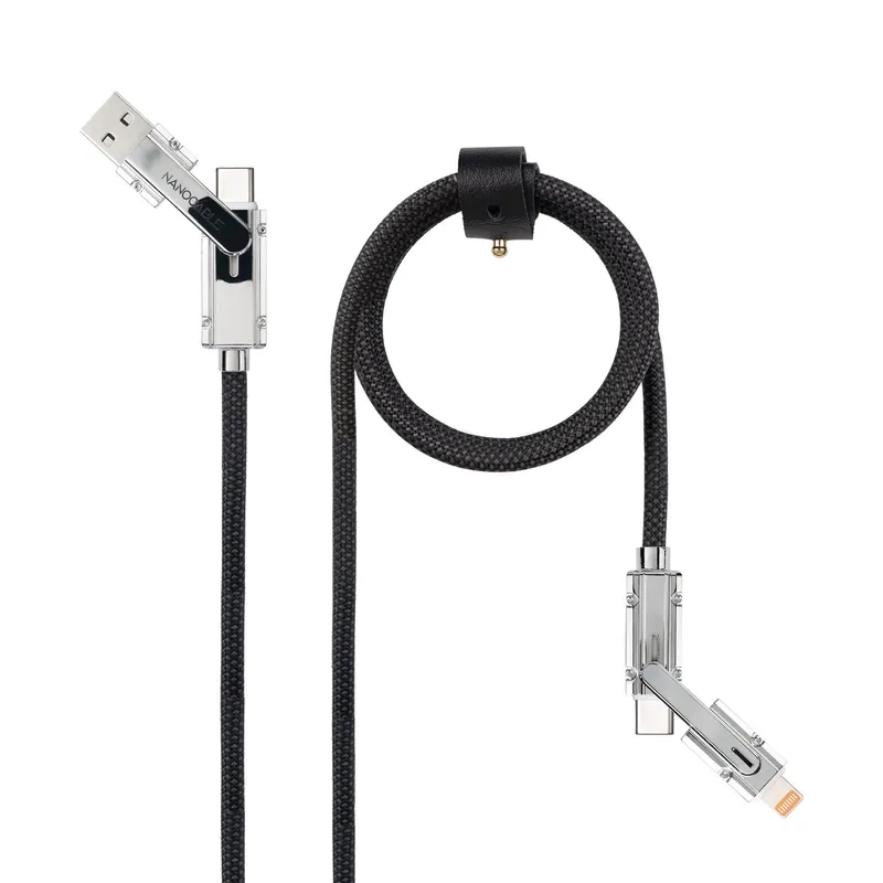 Cable Usb-c+usb-a/m - Lightning+usb-c/m 2.0 27W 2M Nanocable 10.01.2602 - foto 2