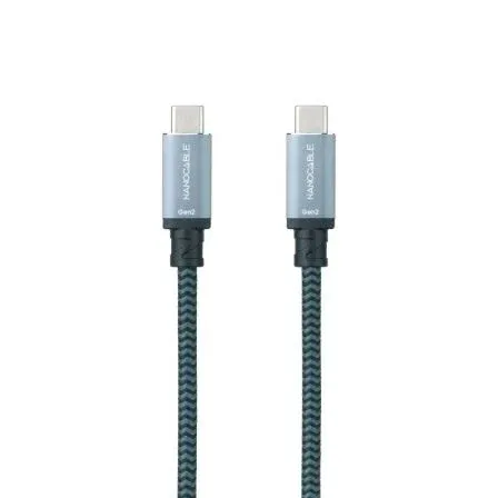 Cable USB 3.1 Gen2 5A Usb-c/m-usb-c/m Neg/gr 2 M Nanocable 10.01.4102-comb