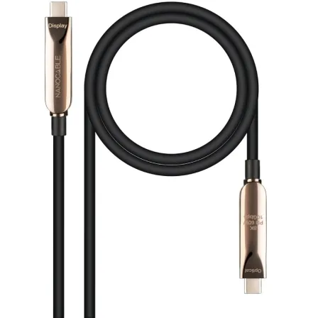 Cable Usb3.2 Gen2x1 AOC 60W 8K Usb-c M/m Negro 15M Nanocable 10.01.4615