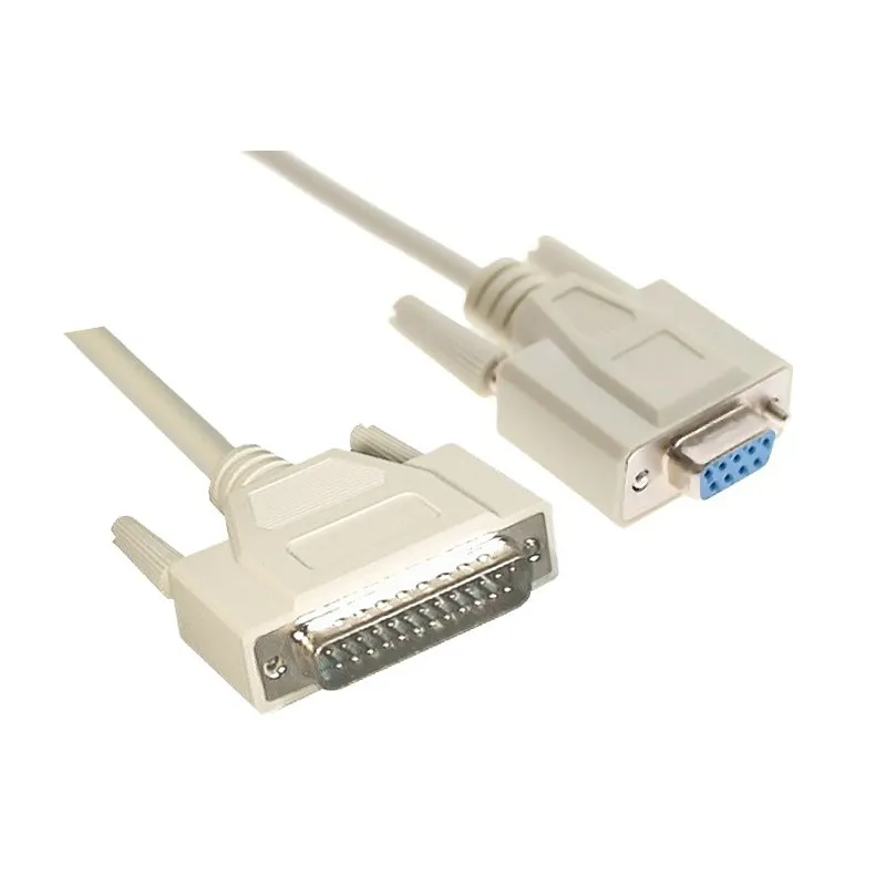 Cable Serie Null Modem Db9h-db25m 1.8 M Nanocable 10.14.0802 - foto 2