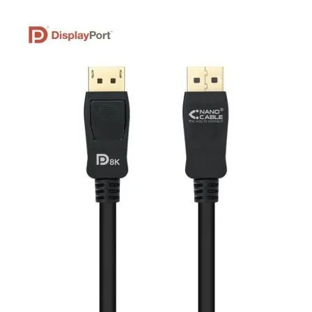 Cable Displayport V1.4 Certificado Vesa Dpm-dpm Negro 2.0m Nanocable 10.15.2502