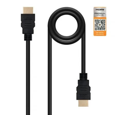 Cable HDMI V2.0 4K 60HZ 18GBPS Am-am Negro 3.0 M Nanocable 10.15.3603
