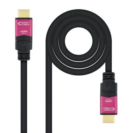 Cable HDMI V2.0 4K 60HZ 18GBPS CON Repetidor Am-am Negro 25M Nanocable 10.15.3725