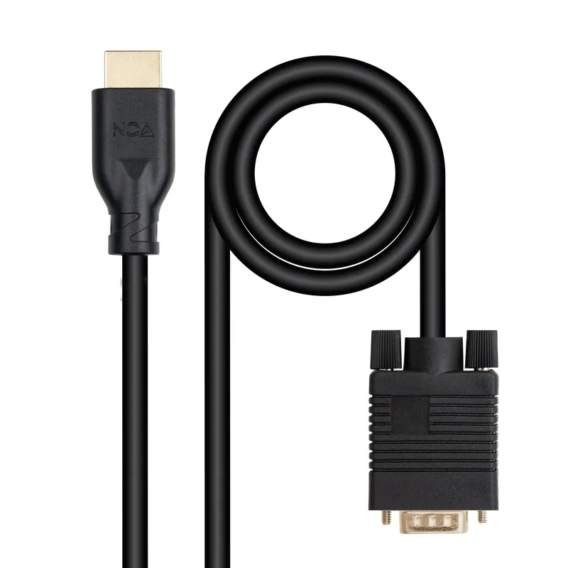 Cable Conversor Vga/m A Hdmi/m Negro 1.8m Nanocable 10.15.4602 - foto 2