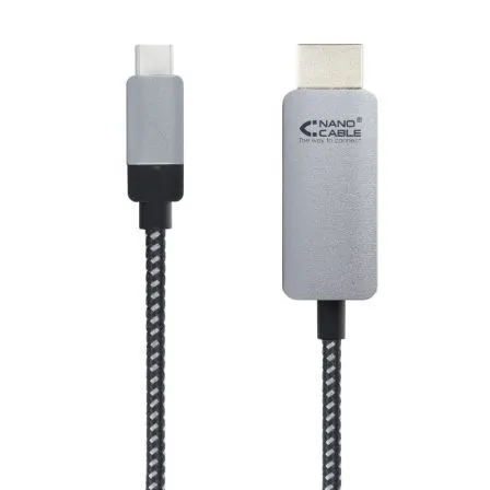 Cable Conversor Usb-c A HDMI Usb-c/m Hdmi/m 3M Negro Nanocable 10.15.5103