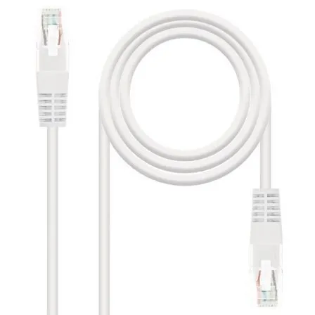 Nanocable Cable RED Latiguillo RJ45 Cat.6 UTP Awg24 Blanco 30 CM 10.20.0400-l30-w