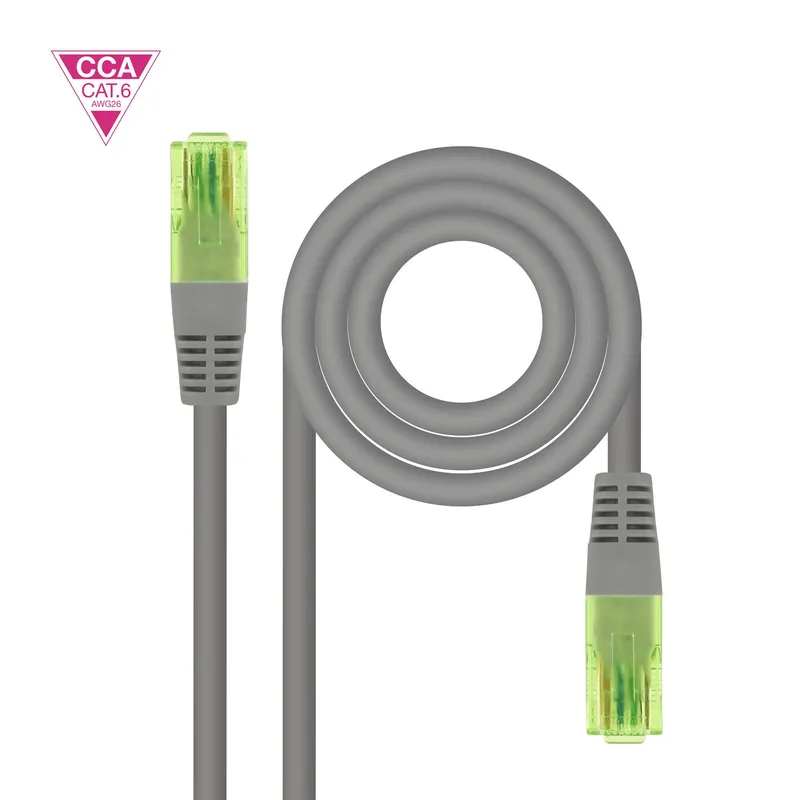 Cable RED Latiguillo Cat.6 UTP Awg26 CCA 1.5m 10.20.1401-l150 Nanocable - foto 2