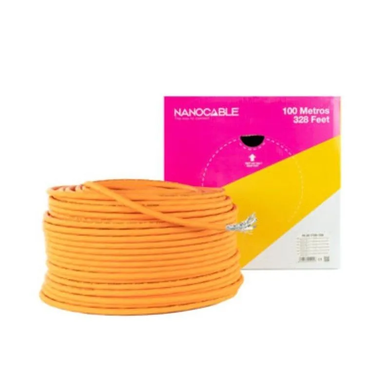 Cable RED Lszh Cat.7 600MHZ Sftp Pimf Awg23 100 M Nanocable 10.20.1700-100 - foto 2