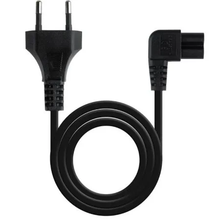 Cable Alimentacion Cee7/16/m-c7/h(acodado) 3M Negro Nanocable 10.22.0503
