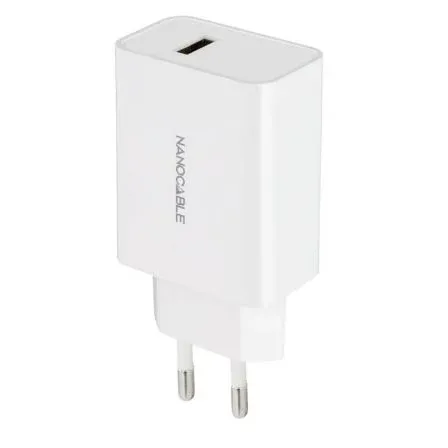 Cargador USB 5v/2.1a Blanco Nanocable 10.10.2003
