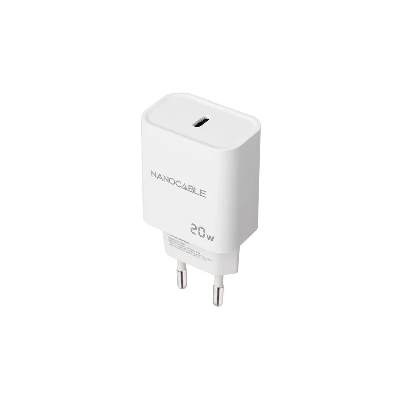 Cargador Usb-c PD 20W Blanco Nanocable 10.10.2005 - foto 2