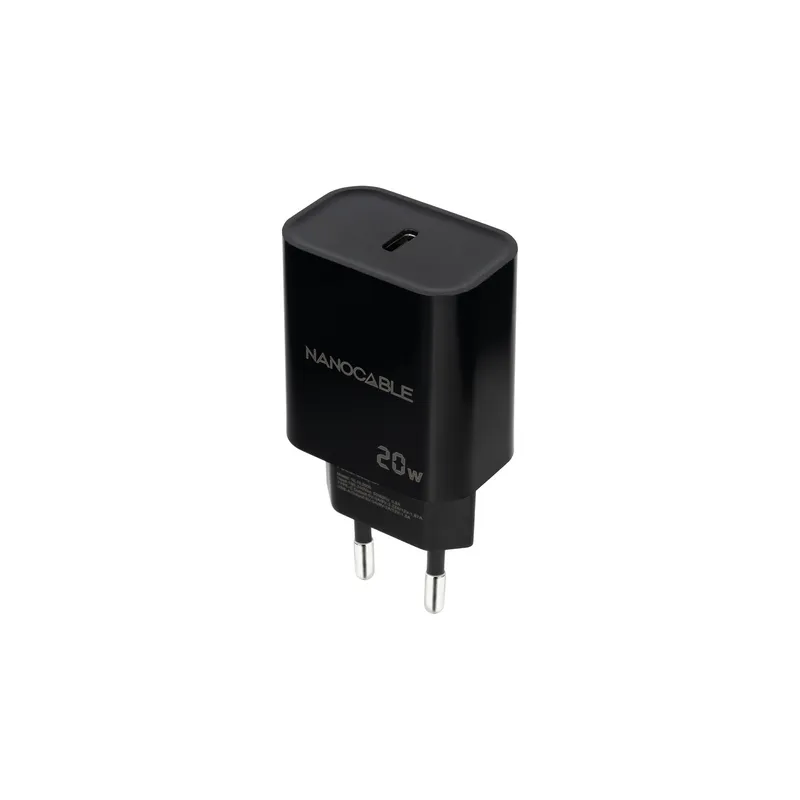 Cargador Usb-c PD 20W Negro Nanocable 10.10.2006 - foto 2