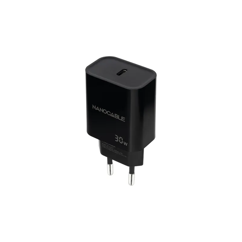 Cargador Usb-c PD 30W Negro Nanocable 10.10.2010 - foto 2