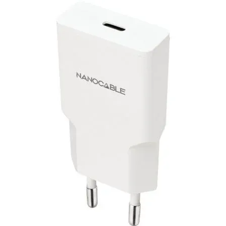 Cargador Usb-c/pd 20W Blanco Nanocable 10.10.2021